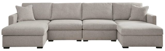 Benchcraft® ModMax Luxe 4-Piece Flint U-Shape Sectional and Double Chaise-0