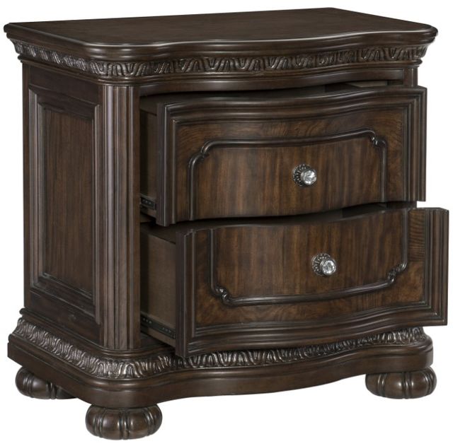 Homelegance® Beddington Dark Cherry Nightstand-3