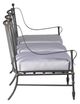 A & B Home Quinby Black/White Metal Outdoor Sofa-2