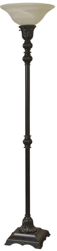 StyleCraft Madison Bronze Torchiere Lamp-0