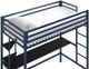 Novogratz Maxwell Black/Navy Twin Loft Bed with Desk-3