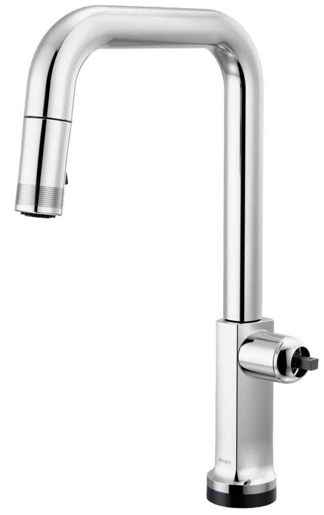 Brizo Kintsu® Lumicoat® Polished Chrome SmartTouch® Pull-Down Faucet with Square Spout-0