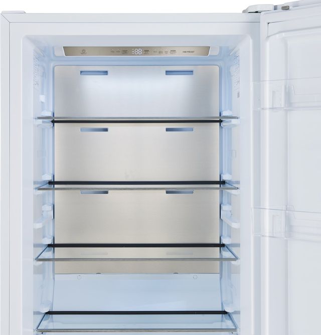 FORNO® Maderno Espresso 28" 13.6 Cu. Ft. White Built-In Convertible Column Refrigerator with Antique Brass Handles-1