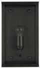 Currey & Company Royster Matte Black/Clear Outdoor Wall Sconce-2