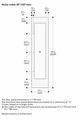 Gaggenau Vario Cooling Expressive Series 18" Dark Brushed Stainless Steel Frame Wine Column Door Panel, Left-Hinge-1