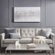 Olliix by Madison Park Silver Trellis Silver Heavy Textured Canvas with Glitter Embellishment-4