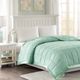 Olliix by Madison Park Seafoam All Season Hypoallergenic Microfiber Down Alternative Twin Windom Blanket-3