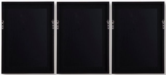 Signature Design by Ashley® Jossletts 3-Piece Black/Ivory/Orange Wall Art Set-4