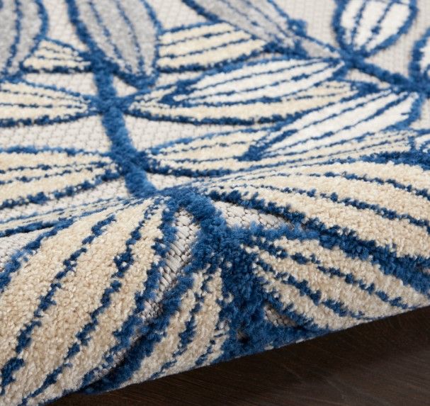 Nourison Home™ Aloha Ivory Navy 5'x8' Area Rug-4