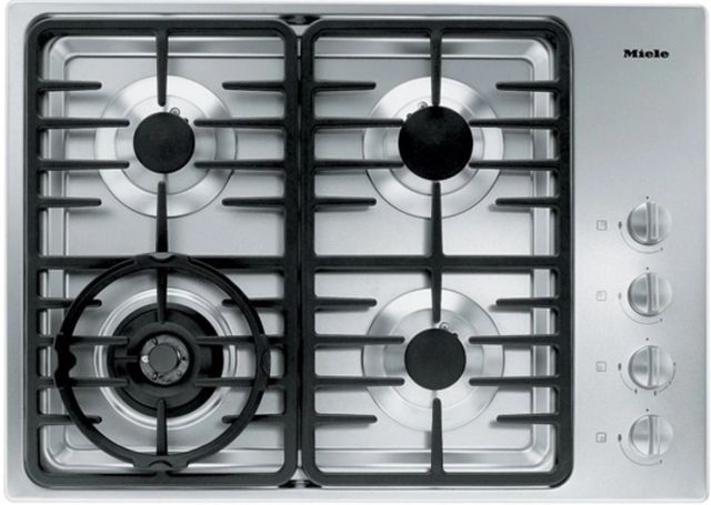 Miele 30" Stainless Steel Liquid Propane Cooktop-0