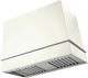 La Cornue Loge Series 44" Pure White Wall Mounted Range Hood with Polished Chrome Trim-0