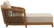 Dovetail Furniture Cian Natural//Sand Olefin/Teak Outdoor Lounge Chair-2