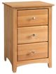 Archbold Furniture Customizable Shaker 3-Drawer Nightstand-0