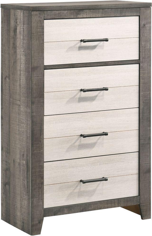 Crown Mark Rhett Gray/White Chest-0