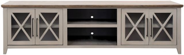 Legends Home Ithaca Bourbon/Sandstone 96" TV Console-0