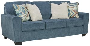 Front view of the Signature Design by Ashley® Cashton Blue Sofa