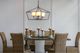 A & B Home Black Rectangle Iron and Glass Chandelier-5
