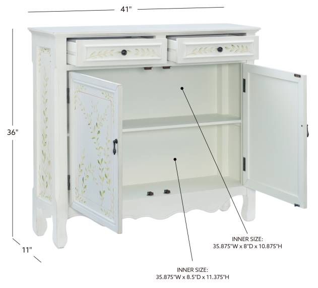 Powell® White Console-2