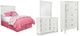 Signature Design by Ashley® Kaslyn 4-Piece White Full Panel Headboard Bed Set-0