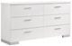 Coaster® Felicity 4-Piece White High Gloss Eastern King Bedroom Set -3