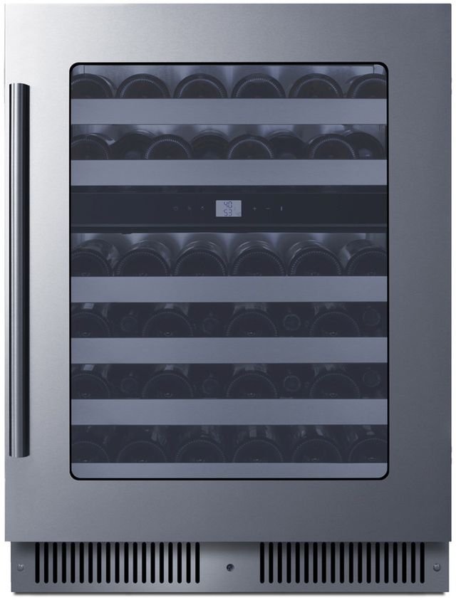 Summit® 24" Stainless Steel Built-In Wine Cooler-0