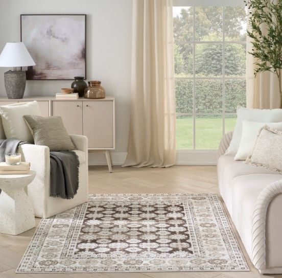 Nourison Home™ Dekor Ivory Brown 5'x7' Area Rug-1