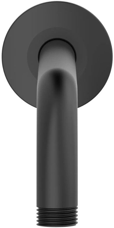American Standard Rain Matte Black Wall Mount Right Angle Showerhead Arm-3