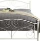 Mazin Furniture Pallina White Full Metal Platform Bed-1