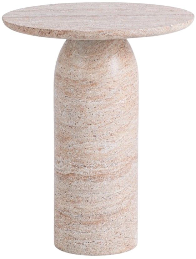 Classic Home Sana Beige Concrete Outdoor End Table-0