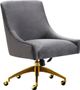 TOV Furniture Beatrix Grey Office Swivel Chair-0