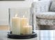 Signature Design by Ashley® Saskia Black/Clear Candle Holder-3
