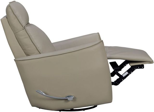 Parker House® Roxy Abby Light Gray Leather Manual Swivel Glider Recliner-4