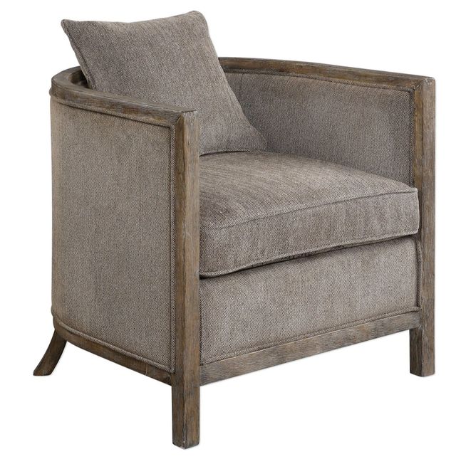 Uttermost® Viaggio Gray Accent Chair-0