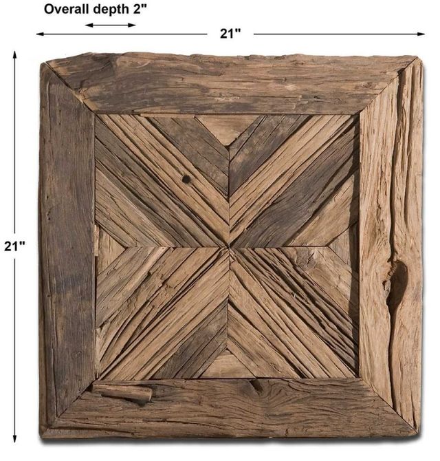 Uttermost® Rennick Brown Reclaimed Wood Wall Art-2