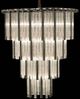 Michael Amini® Chimes 15 Light Silver Chandelier 2-Piece Set-0