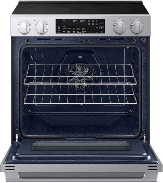 Samsung 30'' Fingerprint Resistant Stainless Steel Slide-In Electric Range with Soft Closing Door -1
