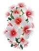Currey & Company Hibiscus Glossy White/Pink/Green Wall Sconce-0