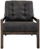 International Furniture Direct Balam Black Arm Chair-1