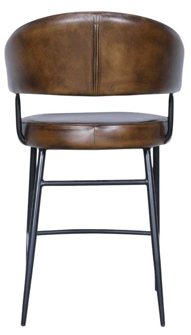 Home Trends & Design Essex Dover Black/Handwashed Chestnut Counter Stool-3