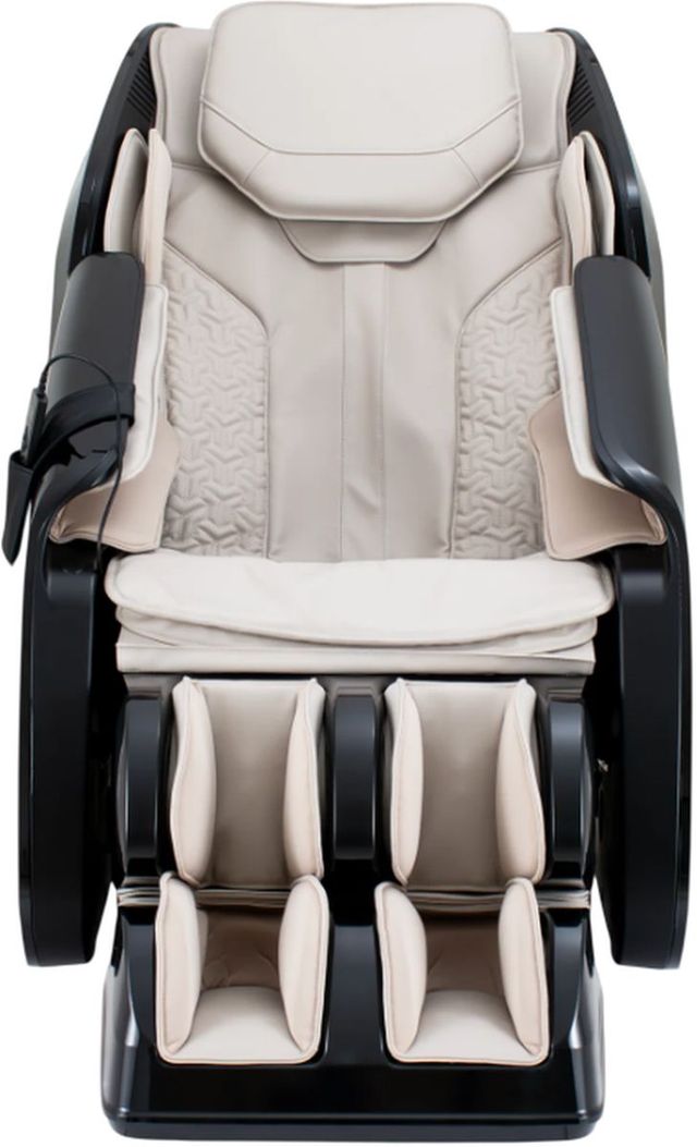 Cozzia® Taupe/Black Power Massage Chair-1