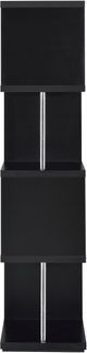 Coaster® Baxter Black/Chrome 4-Shelf Bookcase-4