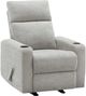Monarch Specialties Inc. Light Grey 31" Upholstered Manual Reclining Chair-0