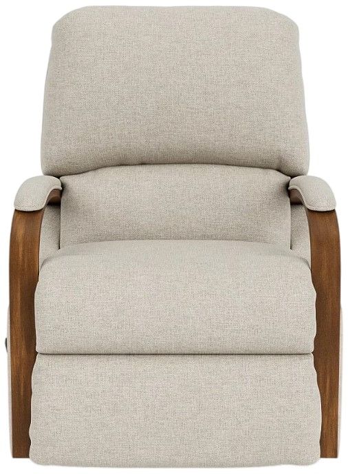 Flexsteel® Woodlawn White Vanilla Swivel Gliding Recliner-1