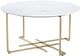 Crestview Collection Pembroke White Cocktail Table with Gold Base-0