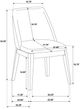 Coaster® Upholstered Franklin Gray Dining Side Chair-4