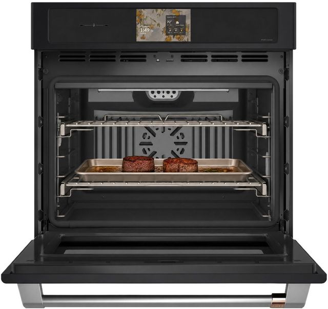 Café™ Professional Series 30” Matte Black Smart Single Electric Wall Oven with Convection-2
