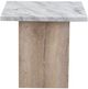 Global Furniture USA T02 White End Table with Natural Base-2