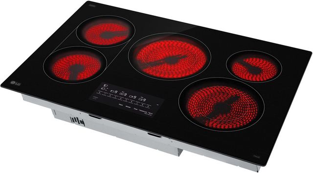 LG 30" Black Electric Cooktop-5