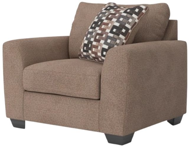 Benchcraft® Triston-Peaks Suede Chair and a Half-4
