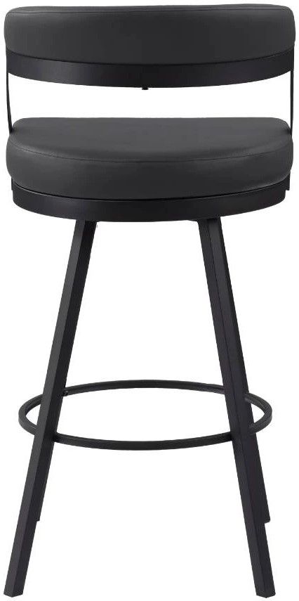 Homelegance® Crowley Black Pub Swivel Chair-3